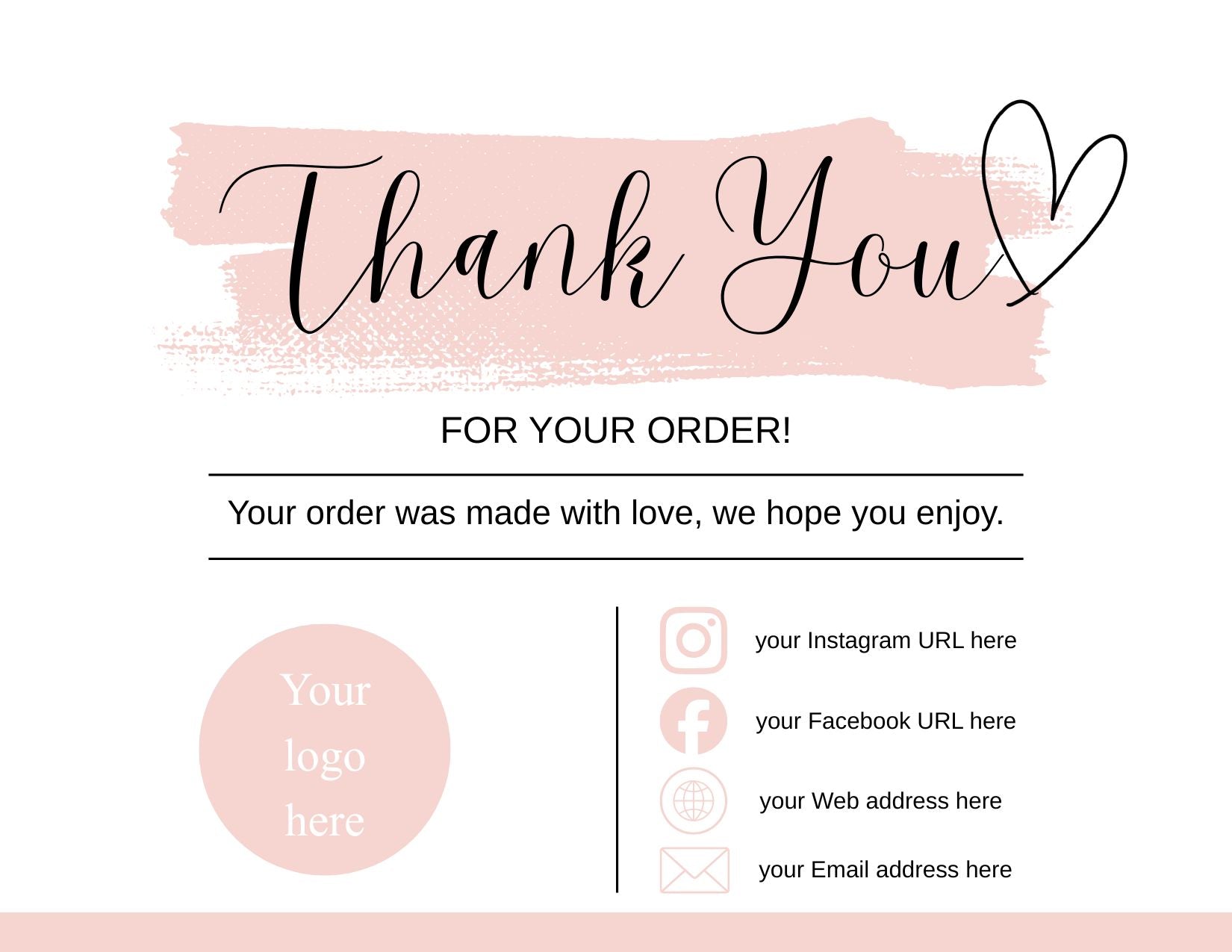 Thank You Card Template